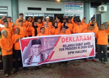 Relawan Di Maluku Deklarasi Dukung ARB Capres 2024 – 2029.