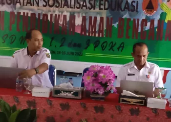 Siswa SDN 1,2 dan 3 Poka Berantusiasme Belajar Pendidikan Aman Bencana, Kesiapsiagaan Bencana Tanggung Jawab Pemerintah dan Media 