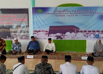 Sebanyak 54 CJH Kecamatan Teluk Ambon Dan Baguala Ikuti Bimbingan Manasik Haji.