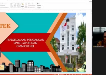 Diskominfosandi Gelar Bimtek Pengelolaan Pengaduan SP4N-LAPOR dan Omnichanel Secara Daring, Masing-masing OPD Diharapkan Punya Website