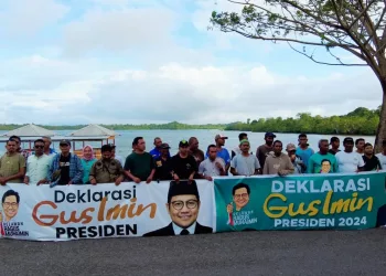 Pegiat ekonomi Desa Di Kota Tual Deklarasi Dukung Gus Muhaimin Capres 2024.