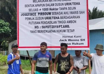 Pasang Papan Pengumuman Tak Berdasar Hukum, Niklas Pirsouw Dituding Bikin Hoaks