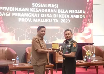 Sosialisasi Pembinaan Kesadaran Bela Negara Bagi Kades Sekota Ambon Dibuka Penjabat Wali Kota Ambon 