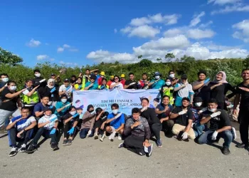 PT Angkasa Pura Gandeng Komunitas Pecinta Alam Bakti Sosial di Ujung Runway Bandara Pattimura Ambon