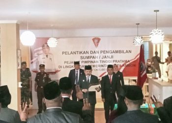 Penjabat Wali Kota Ambon Lantik Pejabat Tinggi Pratama di Lingkungan Pemkot Ambon
