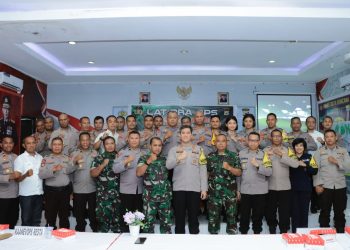 Siap Amankan Nataru,Polresta Ambon Gelar Lat Pra Ops Lilin Salawaku