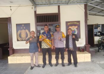 Kepala KUA Nusaniwe Bersama Penghulu, Melakukan Kunker Ke Koramil 1504-06 Dan Polsek Nusaniwe