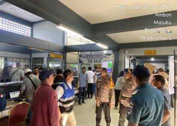 Polsek KPYS Mulai Perketat Pengamanan di Pelabuhan Yos Sudarso Ambon Jelang Arus Puncak Mudik