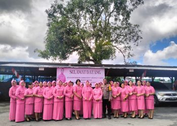 Ketua Bhayangkari Cabang Pulau Ambon dan P..P Lease Kunjungan Kerja Ke Bhayangkari Ranting Polsek KPYS Ambon