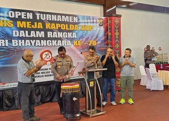 Wakapolda Buka Open Turnamen Tenis Meja Kapolda Cup
