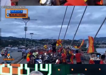 Setelah TV Belanda, Giliran Konvoi Fans Sepakbola di Ambon Diliput TV Spanyol