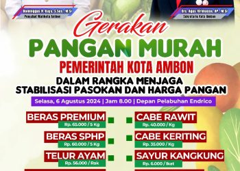 Gerakan Pasar Murah Kembali Digelar Pemkot Ambon