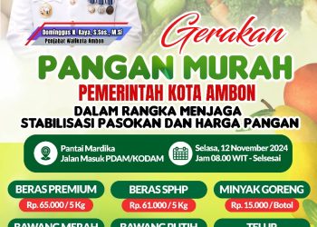 Pj. Wali Kota Himbau Warga Berbelanja di Gedung Baru Pasar Mardika AMBON