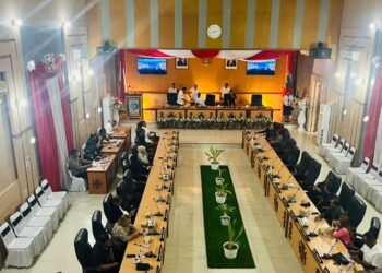 Rapat Paripurna Penutupan Masa Persidangan I dan Pembukaan Masa Persidangan Ke II Hanya Dihadiri Sebagian Anggota DPRD Kota Ambon