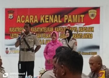 Empat Perwira Polri Sertijab, Kaisupy Jabat Kasat intelkam Polresta Ambon