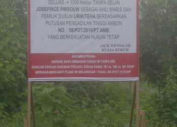 Masyarakat Piru Harus Berhati-Hati, Kasasi Ditolak di MA, Corneles Riry Diduga Pakai Surat Palsu Jual Tanah Josfince Pirsouw
