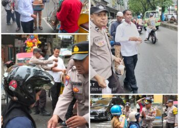 Polresta Pulau Ambon dan Pulau-pulau Lease Melakukan Bagi-bagi Takjil  