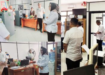 Sidak OPD Di Balai Kota, Toisutta Pastikan Pegawai Disiplin Masuk dan Keluar Kantor
