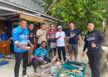 Lomba Mancing Sinergitas TNI-Polri Bersama Forkopimda dan Tokoh Masyarakat Tual-Malra