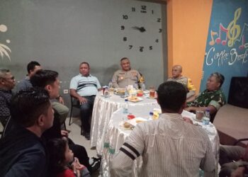 TNI – Polri dan Kalesang FC Gelar Coffe Morning, Ini Yang di Bahas