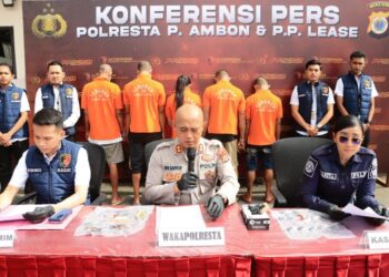 Polresta Ambon Ungkap Kasus Pencurian di Ambon, 25 Sepeda Motor Hasil Curian Diamankan, Suami-Isteri “Tukang Pancuri” Juga Diamankan