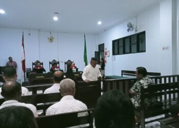 Aniaya Petugas Polisi Pakai Senpi di Wakal, Hakim Vonis Baret Tiga Tahun Penjara