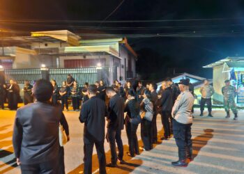 Doa Bersama Perangkat Jemaat GPM Rehoboth dan Jemaat Sumber Kasih di Lokasi Konflik antarpemuda
