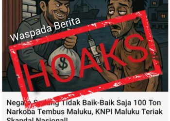 Ada Oknum “Jurnalis Abal-Abal” dan Aktivis “Nau-Nau” di Berita Hoaks Soal 100 Ton Narkoba Masuk Maluku