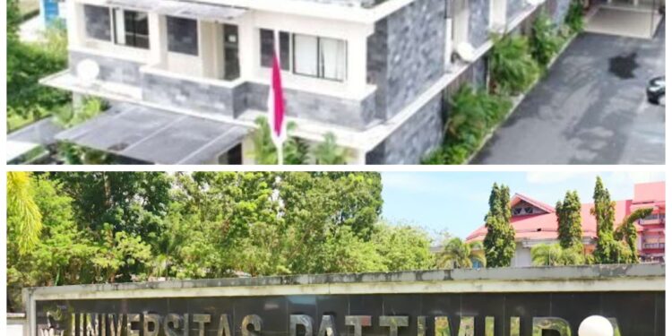 Foto : Atas : Kantor BPJN Provinsi Maluku, Dibawah , Universitas Pattimura