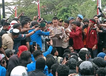 Aksi Di Polda Maluku, Ini Enam Poin Tuntutan Aliansi Rakyat Maluku