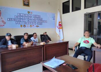 Menghadapi PON Bela Diri di Jawa Tengah, KONI Maluku Gelar Bimtek Peningkatan Kualitas Kepelatihan.