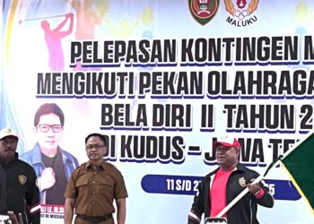 Pelepasan Kontingen Maluku  PON Bela Diri II di Jawa Tengah