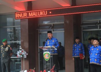 Pimpin Upacara Sumpah Pemuda, Gubernur Lewerissa Baca Sambutan Menpora Thohir, Ajak Generasi Muda Angkat Ilmu, Kerja Keras dan Jujur