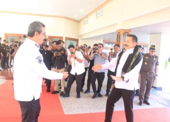Gubernur Lewerissa Bersama Forkopimda Maluku Sambut Jaksa Agung ST Burhanuddin di Ambon