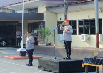 Polresta Ambon Gelar Upacara Pembukaan Latihan Kerja Siswa Diktukba Polri SPN Polda Maluku Tahun 2025