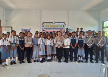 Hari Ke-10 Operasi Zebra Salawaku 2025, Polres SBB Perkenalkan Program ” Pela Cilik Manise” dari Dirlantas Polda Maluku 