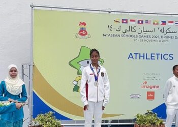 Girsha Saimima Persembahkan Perak Kedua bagi Indonesia di Lari 200 Meter ASG Brunai Darussalam