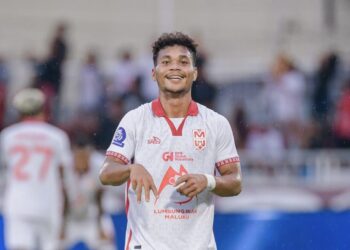 Taufik Rustam Cetak Gol Pertama Buat Malut United