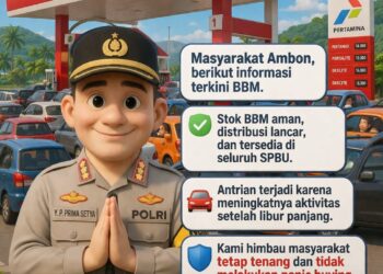 Kapolresta Ambon Pastikan Stok BBM Aman, Imbau Warga Tak Panic Buying