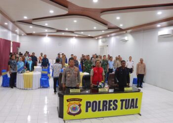 Polres Tual Gelar Rakor Lintas Sektoral Jelang Operasi Ketupat Salawaku 2026