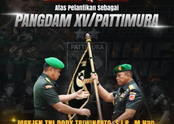 Tongkat Komando Pattimura Berganti, Mayjen TNI Doddy Triwinarto Resmi Pimpin Kodam XV