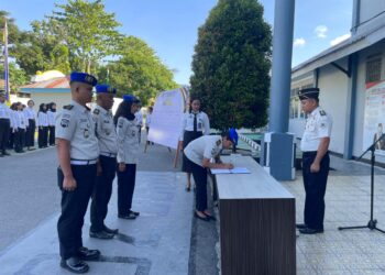 Tegaskan Integritas, Seluruh Jajaran Rutan Ambon Deklarasi “Zero HALINAR”