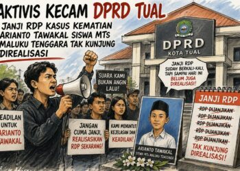 Aktivis Kecam DPRD Tual, Janji RDP Kasus Arianto Tawakal Tak Kunjung Direalisasi