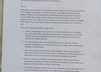 Tim Pengawasan BSPS Beri Tanggapan Soal Penolakan 25 Penerima Bantuan di Negeri Hote