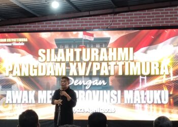 Silaturahmi Bareng Media, Pangdam Pattimura Titip Pesan: “Jaga Ambon Manise Lewat Tulisan”