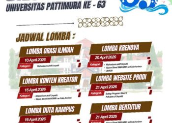 Sambut Dies Natalis ke-63, Universitas Pattimura Gelar Beragam Lomba Kreatif dan Edukatif