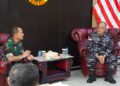 Kunjungan Perdana Danlanud Pattimura ke Kodaeral IX, Kolonel Adhi Perkuat Koordinasi Udara-Laut