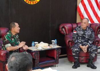 Kunjungan Perdana Danlanud Pattimura ke Kodaeral IX, Kolonel Adhi Perkuat Koordinasi Udara-Laut