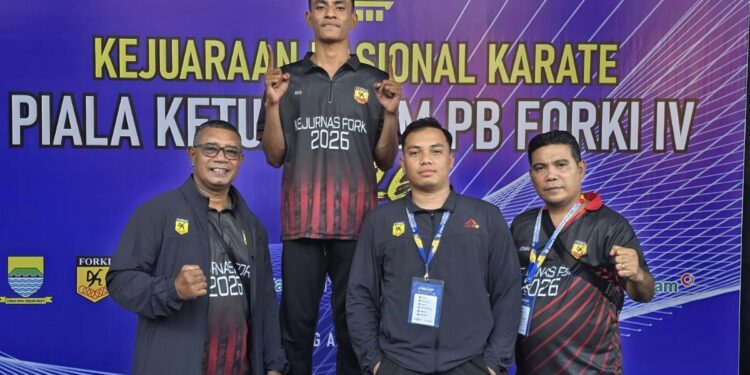 Kristo Vicolens Iwane Raih Emas, Maluku Torehkan Sejarah di Kejurnas Piala PB FORKI IV 2026