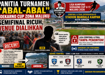 Panitia Turnamen Soekarno Cup Zona Maluku “Abal-Abal”, Semifinal Ricuh, Venue Dialihkan